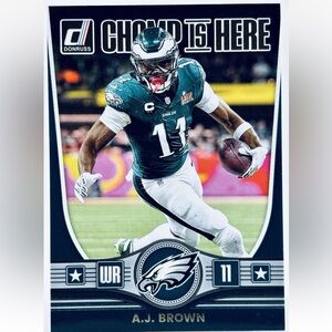 AJ Brown 2025 Donruss Philadelphia Eagles Insert NFL Football Card